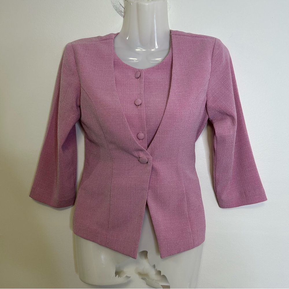 ◾️Vintage Wenz Bubblegum Button Blazer